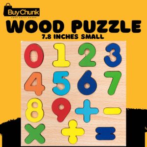 Wood Number Puzzle for Toddlers