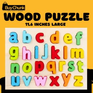 Large Wooden Lowercase Alphabet Puzzle
