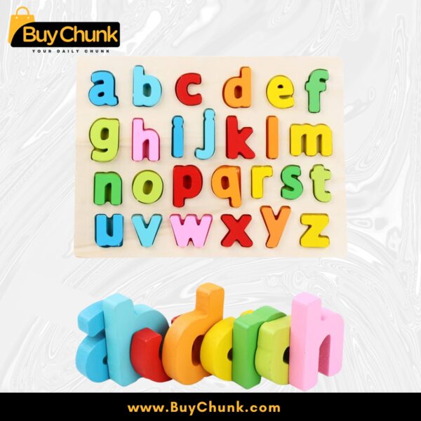 Large Wooden Lowercase Alphabet Puzzle