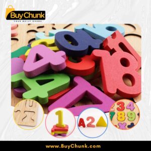 Wood Number Puzzle for Toddlers