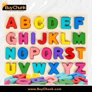 Wood Uppercase Alphabet Puzzle for Kids