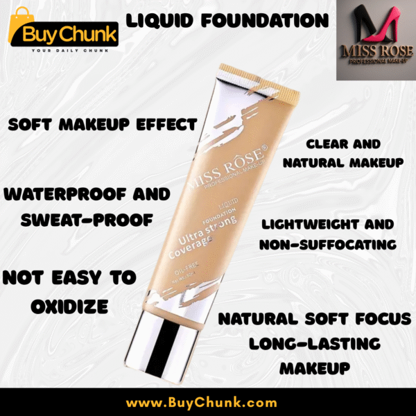 Miss Rose Ultra Strong Coverage Liquid Foundation