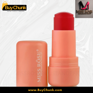 Miss Rose Cooling Water Jelly Tint in peach-orange casing, open to display the red jelly tint, showcasing its hydrating appearance.