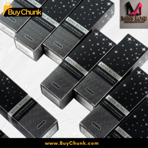 Multiple Miss Rose Liquid Foundation and Crystal Ice Concealer product boxes, emphasizing the brand's professional packaging