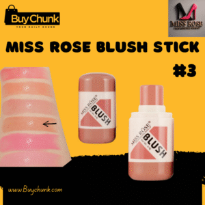 Miss Rose Blush Stick 3, featuring product and swatch on skin