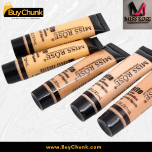 Multiple tubes of Miss Rose Matte Liquid Foundation, highlighting the sleek and portable packaging design