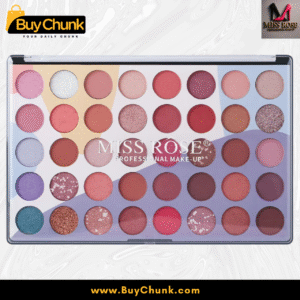 Miss Rose 40 Color Eye Shadow Palette open showing 40 shades of matte and shimmer