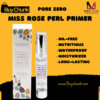 Styling image showing Miss Rose Pearl Primer with box on a neutral backdrop