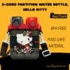 Front view of Hello Kitty 2-Sided Partition Water Bottle
