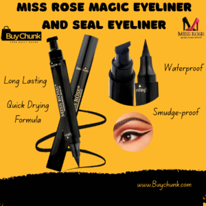 Miss Rose Magic Eyeliner & Seal Eyeliner showing pen and triangle stamp applicators