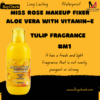 Miss Rose Makeup Fixer Aloe Vera with Vitamin-E Tulip Fragrance bottle, front view