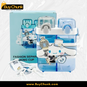Box packaging with bottle and accessories