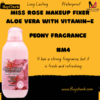 Miss Rose Makeup Fixer Aloe Vera with Vitamin-E M4 Poeny Fragrance bottle, front view