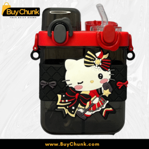 Straw and lid design of Hello Kitty 2-chamber bottle