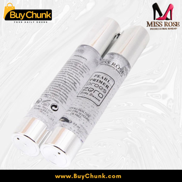 Two Miss Rose Pearl Primer tubes showing front and back label text
