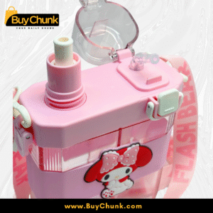 Open lid of My Melody 2-compartment bottle