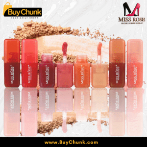 Miss Rose 2 in 1 Blush And Lip Filler shade range showing coral to berry tones in Pakistan