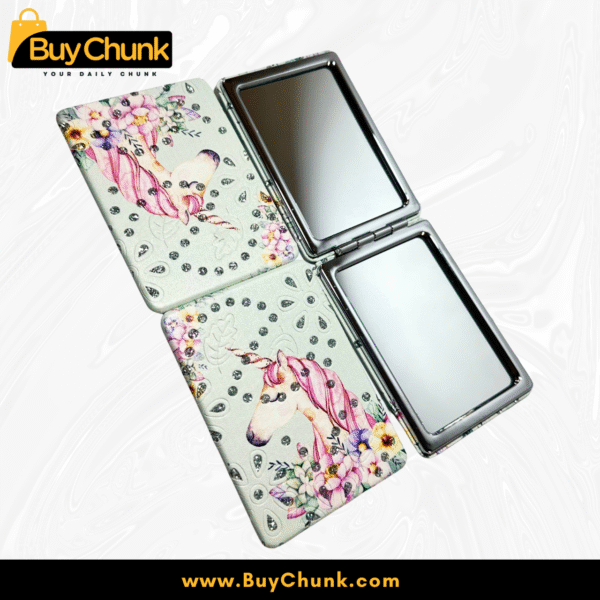 Cute Unicorn Cosmetic Mirror – Portable, Foldable Makeup Mirror with Enhanced Clarity & Sleek Design | Perfect for Travel & Everyday Use