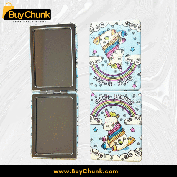 Magical Unicorn Compact Mirror Sparkling Rainbow Magic for Dreamers & Whimsy Lovers