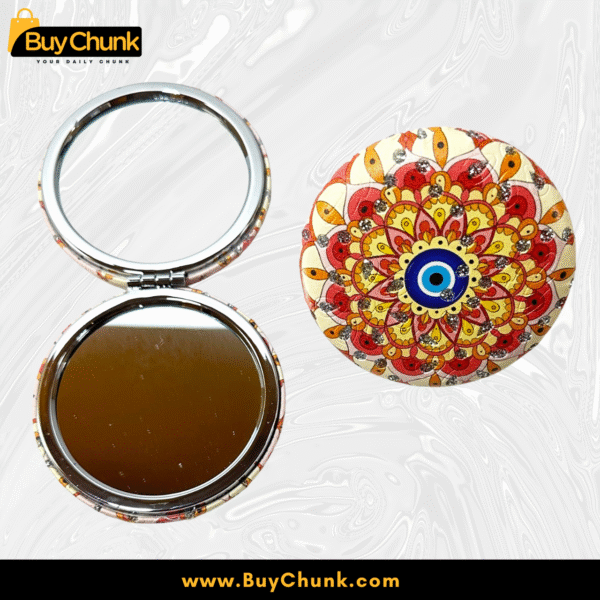 Golden Mandala Compact Mirror - A Mini Masterpiece for Daily Confidence & Joy