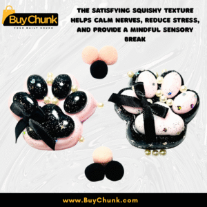 Pack of 2 Adorable Paw Print Squishy Toys | Cute, Sparkly & Perfect for Stress Relief & Joyful Play | Size - 5cm X 6cm