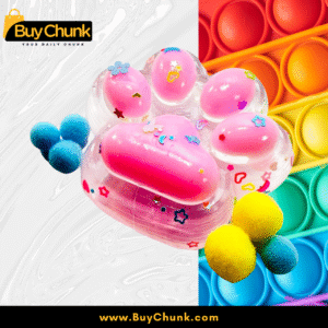 Dreamy Pink Squishy Paw | Sparkly, Soft, Satisfying & Perfect for Joyful Stress Relief | Size - 5cm X 6cm