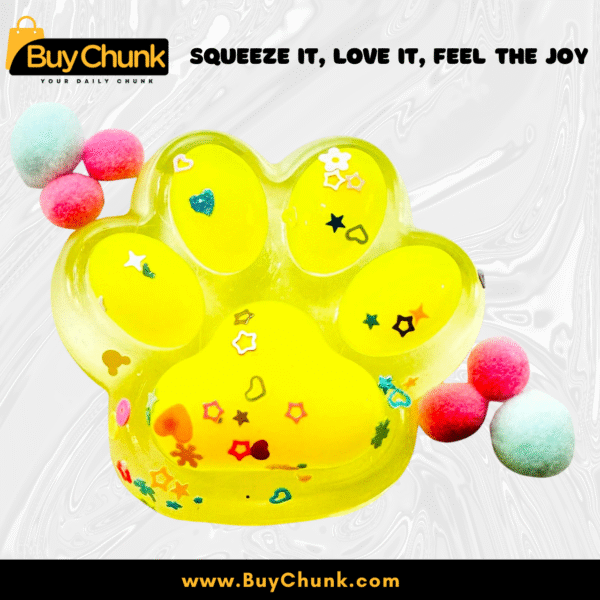Glowing Yellow Squishy Toy | Fun & Full of Joyful Energy for Stress-Free Play | Size - 5cm X 6cm
