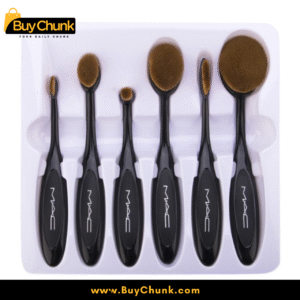 Six-piece MAC brush kit with soft bristles for sensitive skin