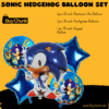 Sonic the Hedgehog Balloon Set | Fun, Vibrant & Perfect for Kids' Birthday Parties & Celebrations