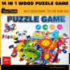 14 IN 1 WOOD PUZZLE GAME