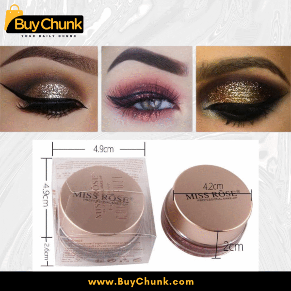 Miss Rose Pressed eye Glitter Shade 1 | Shimmering, Long-Lasting & Perfect for Sparkling Eye & Face Magic