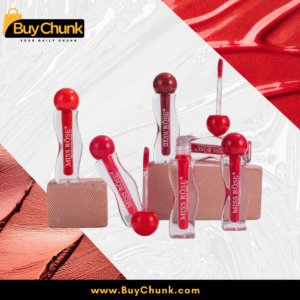 Bottle packaging of Miss Rose Seaweed Lip Gloss Shade 201 coral gloss