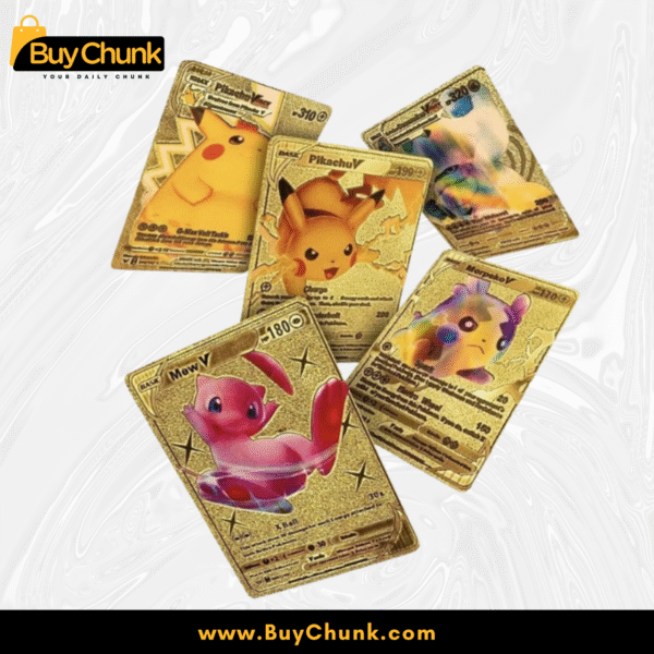 10 PCS POKEMON GOLD FOIL CARDS PACK