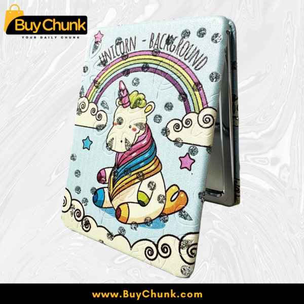 Magical Unicorn Compact Mirror Sparkling Rainbow Magic for Dreamers & Whimsy Lovers