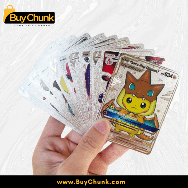 10 PCS POKEMON SILVER FOIL CARDS PACK