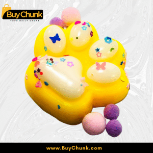 Bright Yellow Paw Squishy Toy | Cheery, Bouncy & Full of Sunny Joy for Happy Moments | Size - 5cm X 6cm