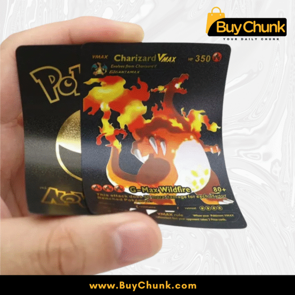 10 PCS POKEMON BLACK FOIL CARDS PACK
