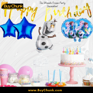 5 Magical Frozen Birthday Balloon Bouquet | Enchanting, Fun and Perfect for Kids’ Parties & Disney Fans