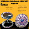 Dazzling Mandala Compact Mirror - Bold Colors, Shimmering Accents & Timeless Charm