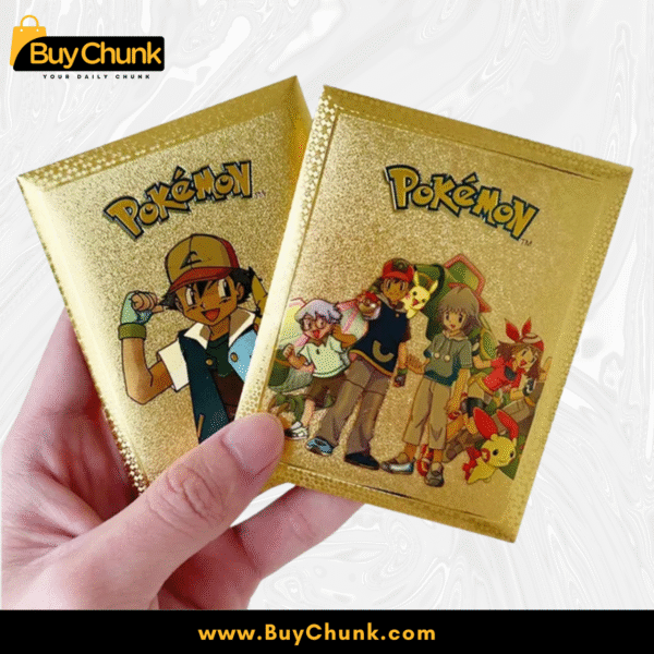 10 PCS POKEMON GOLD FOIL CARDS PACK