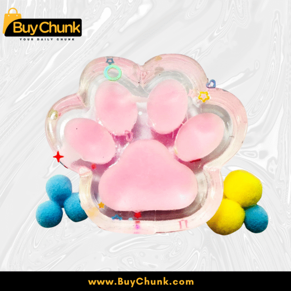 Dreamy Pink Squishy Paw | Sparkly, Soft, Satisfying & Perfect for Joyful Stress Relief | Size - 5cm X 6cm