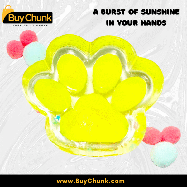 Glowing Yellow Squishy Toy | Fun & Full of Joyful Energy for Stress-Free Play | Size - 5cm X 6cm