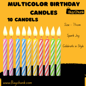 Pink and blue spiral multicolor birthday candles with bright flames.