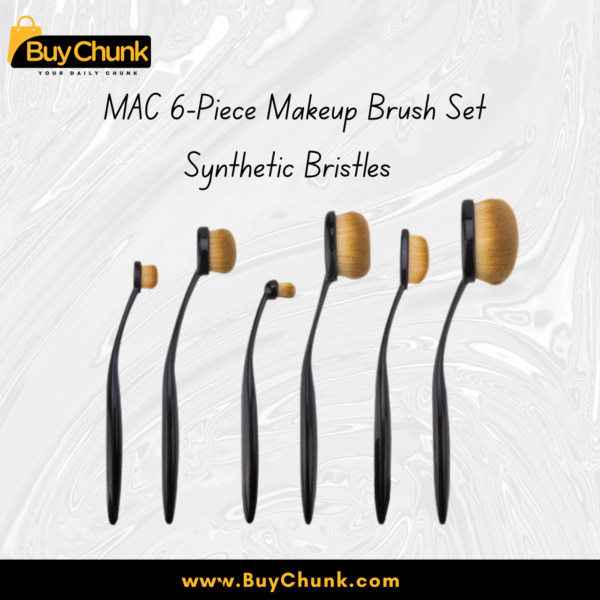 MAC brush set with durable unbreakable handles for long-lasting use