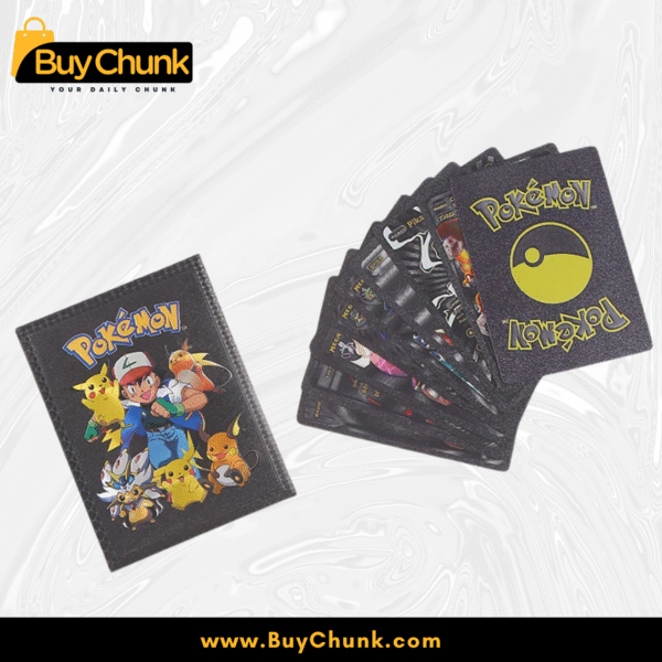 10 PCS POKEMON BLACK FOIL CARDS PACK
