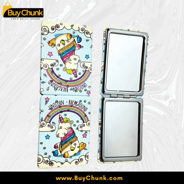 Magical Unicorn Compact Mirror Sparkling Rainbow Magic for Dreamers & Whimsy Lovers