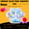 Dreamy Blue Paw Squishy Toy | Soft, Sparkly & Perfect for Calm, Joyful Play! | Size - 5cm X 6cm
