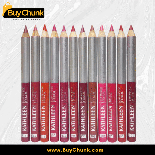 KATHLEEN Red Pencil Lipsticks Pack Of 12 | Vibrant Reds for Bold, Long-Lasting & Flawless Lips