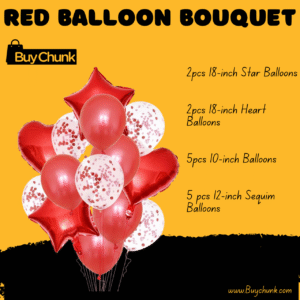 Red Balloon Bouquet | Romantic, Eye-Catching & Perfect for Love, Valentine’s & Special Surprises!