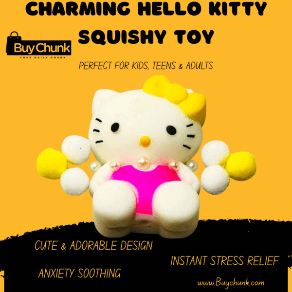 Charming Hello Kitty Squishy Toy | Cute, Bouncy & Full of Sweet Joy for Fans of All Ages